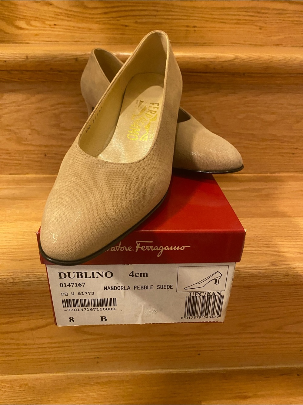 Beautiful soft suede Ferragamo shoes